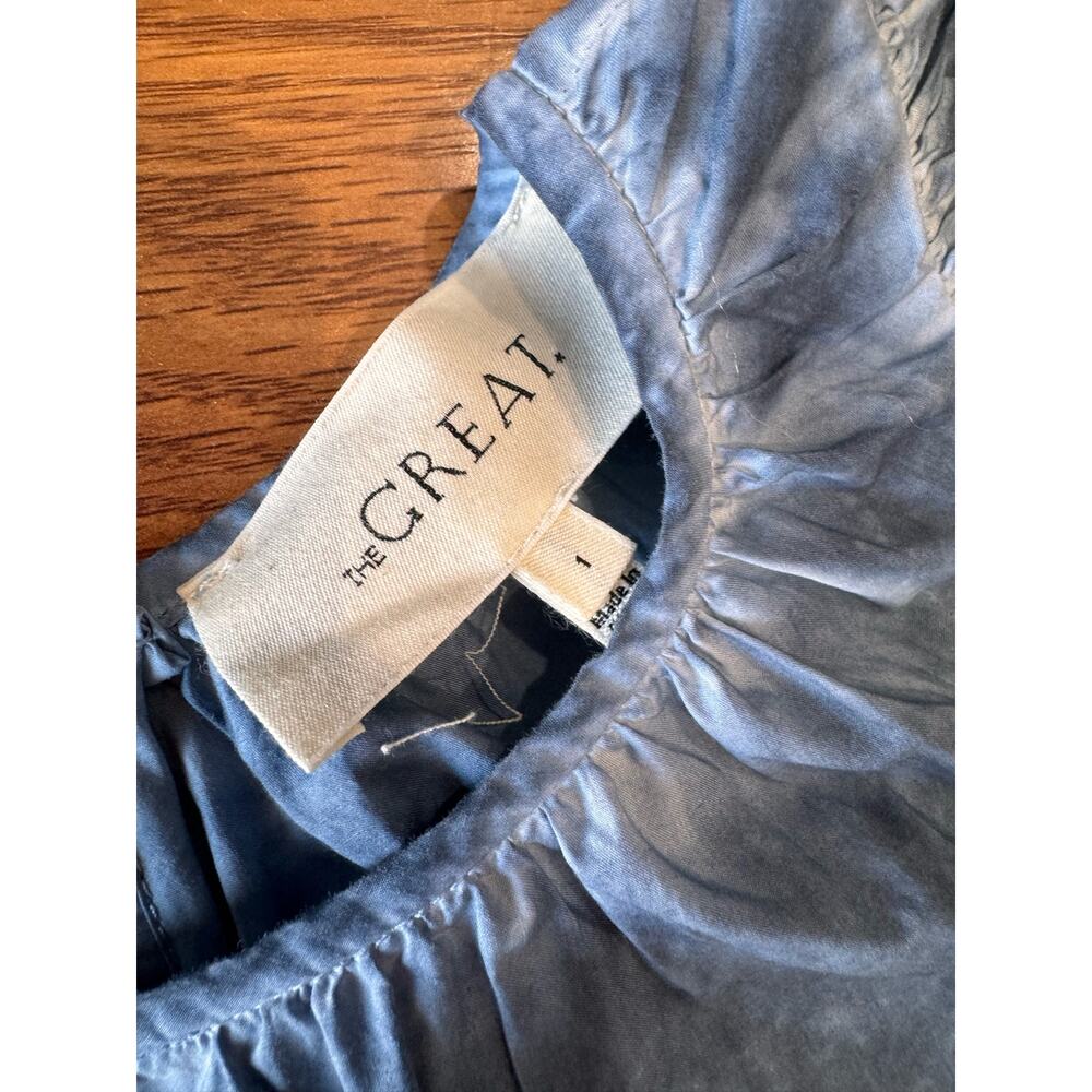 THE GREAT THE PARK DRESS  INDIGO FOG WASH size 1 / US S - Picture 9 of 12